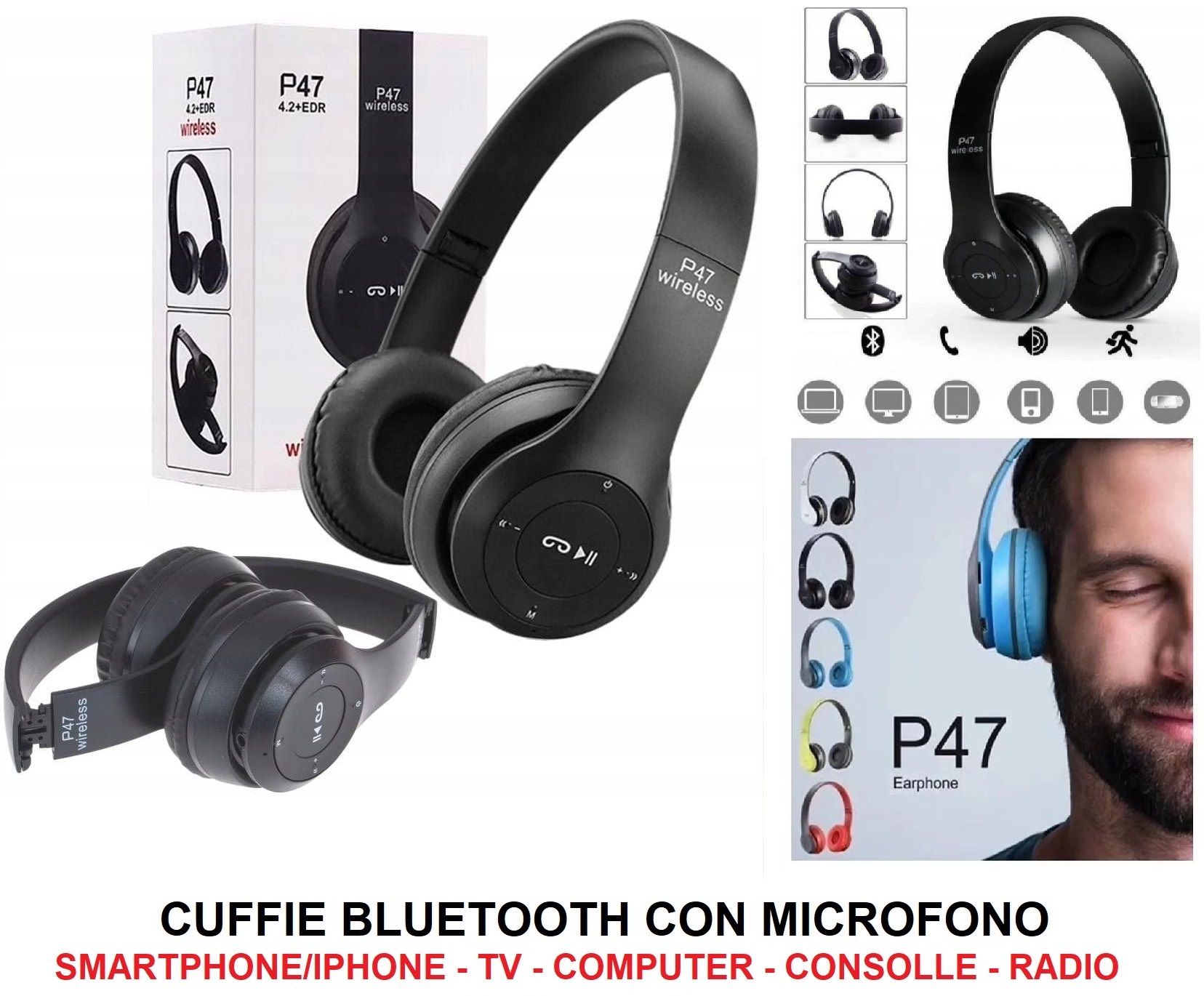 CUFFIE BLUETOOTH